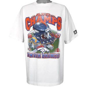 Starter - Denver Broncos AFC Champions T-Shirt 1997 X